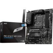 Resim Pro B760-P Wifi Ddr4 Soket 1700 Ddr4 5333(OC) Pci-E,m.2 Usb3.2 Hdmi,dp, 1x 2.5g Lan Wi-Fi 6e Atx Anakart 