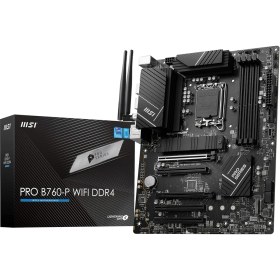 Resim Pro B760-P Wifi Ddr4 Soket 1700 Ddr4 5333(OC) Pci-E,m.2 Usb3.2 Hdmi,dp, 1x 2.5g Lan Wi-Fi 6e Atx Anakart 