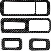 Resim Lexus Rx300 / 270 / 200t / 450h 2016-2019 İçin Araba Karbon Fiber Pencere Camı Asansör Dekoratif Etiket, Sol Sürücü 1 Adet 