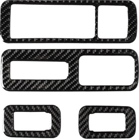 Resim Lexus Rx300 / 270 / 200t / 450h 2016-2019 İçin Araba Karbon Fiber Pencere Camı Asansör Dekoratif Etiket, Sol Sürücü 1 Adet 