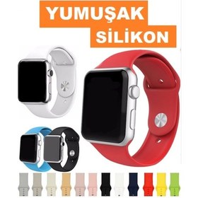 Resim iOS Uyumlu Watch iOS Uyumlu Watch 2 3 Serisi 38Mm 42Mm Silikon Kordon Kayış 