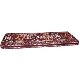 Resim Erbasonline Mnd311-402 Şark Köşesi Bordo Halı Desenli Minder 180X60X10 Cm 