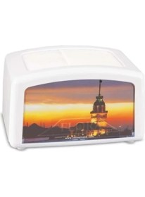 Resim Royaleks Group Yatay Peçetelik Beyaz ROYALEKS-F030 