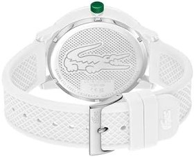 Resim Lacoste Uhr mit DREI-Zeiger-Quarzwerk für Herren Kollektion LACOSTE.12.12 Hero mit Weißem oder Grünem Silikonarmband 