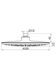 Resim Yapıtaşı Yt302 Nirvana Banyo Tepe Duş Başlığı Krom 