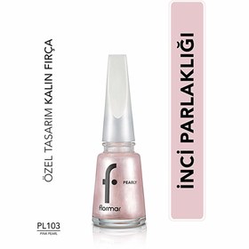 Resim Flormar Pearly Yoğun Pigmentli ve Sedef Yansımalı Oje PL103 Pink Pearl 