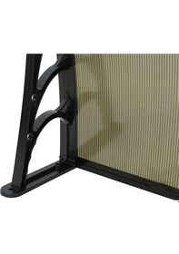 Resim Kapı Üstü Pratik Sundurma 120 X 100 Cm Siyah Tente 