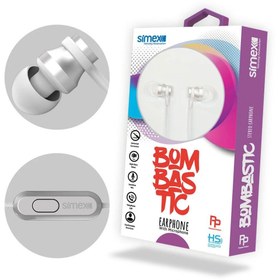 Resim Simex Mikrofonlu Kulaklik 3,5 Universal Spd-04 Bombastic Kirmizi Siyah 