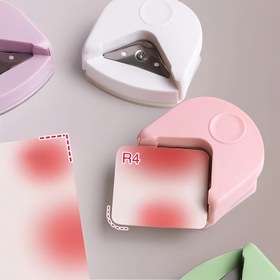 Resim 1 R4 Yuvarlak Köşe Delik Delme Aracı, Katlama Kartları, Fotoğraf Kağıdı, Scrapbooking ve DIY El Sanatları için Uygun - 4mm Pembe, Beyaz, Yeşil, Mavi, Siyah Manuel Kağıt Delici - Fotoğraf Kartı Yapımı, Ofis ve Okul Projeleri için Mükemmel 