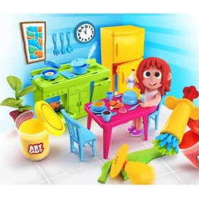 Resim Mutfak Oyun Hamur Seti 280 Gr. - Oyun Hamuru Seti - Hamur Setleri - Mutfak Hamur Seti Renkli 