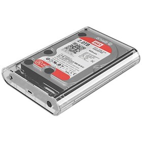 Resim USB 3.1 Gen1 Type-C SATA SSD Şeffaf Hard Disk Kutusu 