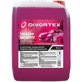 Resim Divortex Washberry Ph Nötr Oto Şampuanı 4 Litre 