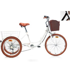 Resim Carraro Caravan 24/20 Jant Katlanır Kargo Bisikleti (Siyah-Kahverengi) 