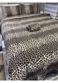 Resim Leopar Desenli Battal Boy Pike 220x240 Cm Cesur Tarz, Hafif Konfor Çok Renkli 