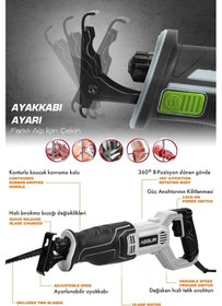 Resim Assur ASR617 750W Tilki Kuyruğu Testere Beyaz 