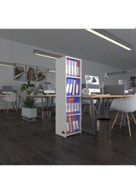 Resim Kenzlife Klasörlük Raflı Börteçin Byz 140 40 30 Kitaplık Ofis Arkalıksız Çok Renkli 