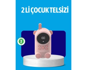 Resim Marsilyan Usb Şarjlı Çocuk Telsizi - Renkli Ekran, Vox Modu, Kompakt Tasarım 