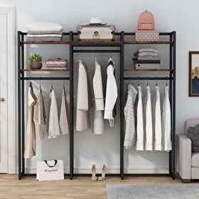 Resim Zizuva Tasarım 190x182x40 CM 3 Bölmeli Açık Gardırop 