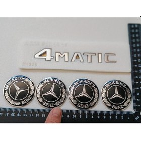 Resim Glc43 Amg Uyumlu 4matıc Krom Bagaj Yazısı Ve Jant Arması Seti 3m 3d Abs 