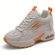 Resim Kadınlar için 2025 Görünmez Yükseklik Arttırma 8cm Sneakerlar - Nefes Alabilen Mesh ve Sentetik Sentetik Suni Deri Üst, Kalın Yastıklı Taban, Tüm Mevsimler İçin Hafif Yürüyüş Ayakkabıları, Kadınlar için Rahat Seyahat Sneakerları (Sevgililer Günü Hediyesi), Bayanlar Sneakerları, Şık Atletik Ayakkabılar, Dayanıklı Konfor Ayakkabılar 
