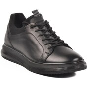 Resim MARCOMEN 152-19596 M Siyah-Siyah Hakiki Deri Erkek Sneaker 