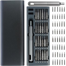 Resim 25'li hassas tornavida seti, tabletler, cep telefonları ve tabletler için uygun çok fonksiyonlu tamir aracı seti, dayanıklı plastik, şarj gerektirmeyen çeşitli başlıklar dahil. Bir baba, eş veya arkadaş için mükemmel bir hediye 