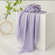 Resim Kadınlar için yumuşak ve nefes alabilen hafif eşarp - Rahat kıyafetler için çok yönlü düz renkli şal, rüzgar geçirmez ve sıcak, her gün için mükemmel 