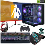 Resim GAMELİNE ELS42 RYZEN 5 5500 16GB DDR4 1TB SSD RTX3060 12GB 24" CURVED OYUNCU MASAÜSTÜ BİLGİSAYAR 