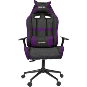 Resim Rebelx Oyuncu Koltuğu Lion Krom Ayak Mor Renk 