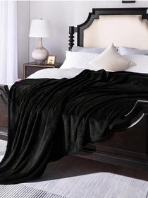 Resim Mulberry Wellsoft Battaniye, Televizyon Battaniyesi,Peluş, Polar Battaniye,Çift Kişilik 220 * 230 Siyah 