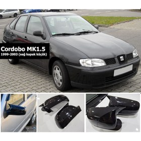 Resim Seat Cordobo Mk1.5 1999 2003 Yarasa Ayna Kapak - Parlak Siyah 