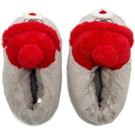 Resim Twigy Ee0534 Tw Griso Kadın Hayvanlı Panduf Gri 36-41 Gri 