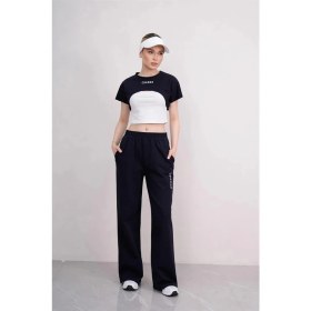 Resim Ponçik Kadın Crop Eşofman Takımı 3lü Takım Spor Comfort 25074 