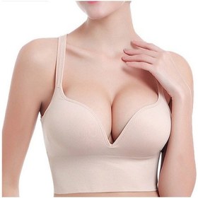 Resim Sones Kablosuz Sportif Darbeye Dayanıklı Koşu Toparlayıcı Spor Sütyeni Cilt Çok Renkli 