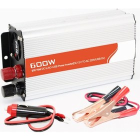 Resim Space Inverter Dönüştürücü Usb'Li 12-220V 600 Watt/ Icca90 