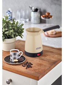 Resim Sinbo SCM-2969 Elektrikli Cezve Kahve Makinesi - Krem 