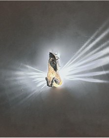 Resim Pegasus Duvar Lambası Led Aydınlatmalı 3d Dekoratif At Figürü-169 
