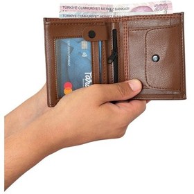 Resim Premium Serisi Özel Kutulu Lüks Deri Klasik Dikey Cüzdan Kemer Kartlık Ve Saat Erkek Seti Çok Renkli 