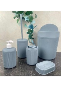 Resim Aradığın Var Banyo Takımı Seti 5'li Mavi 