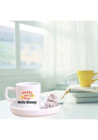 Resim Kişiye Özel Yeni Yıl Hediyesi Türk Kahvesi Fincanı 