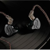 Resim Mufunye Kz Zsn Hibrit Sürücülü Kulak İçi Kulaklık, Mikrofonlu, 3.5mm L Tipi Jack, Siyah Zsn 