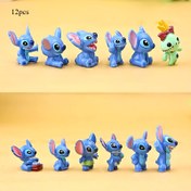 Resim 12 adet Disney Stitch Koleksiyon Figürleri, Stitch Modeli, Doğum Günü Hediyesi, Araba Süsü, Ev Ofisi Süsleri, Saksı Bitkisi Süsleri, Noel Hediyesi, Cadılar Bayramı Hediyesi 