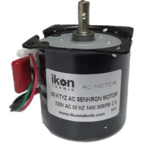 Resim Ikon Ac Senkron Motor 60 Ktyz 30 Rpm 14W Viyol Motoru, Çevirme Motoru 