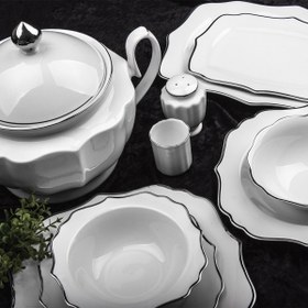 Resim Aryıldız AR34001 60 Parça Porselen Yemek Takımı 