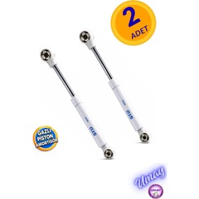 Resim Std 2 Adet Dolap Kapak Gazlı Amortisörü Pistonu Mobilya Kapak Hidroliği (27 cm 100N) 