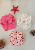 Resim dubi baby 3 Adet Kız Bebek Bone Bandana 0-2 Yaş 