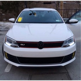 Resim Volkswagen Jetta 2012 / 2015 Arası Uyumlu Panjur Glı / Kırmızı 