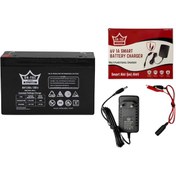 Resim Akülü Oyuncak Araba İçin 6v 12ah Akü Ve Şarj Aleti 