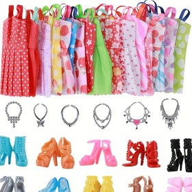 Resim YadiYadi Bebek Aksesuar Seti - 12 Canlı Kıyafet ile 6 Benzersiz Saç Stili, 6 Renkli Ayakkabı ve 6 Şık Çanta - Dayanıklı Plastik, Giyinme Oyunu ve Yaratıcı Eğlence için Mükemmel, Oyun Aksesuarları | Canlı Kıyafetler | Dayanıklı Plastik, Bebek Kıyafetleri 