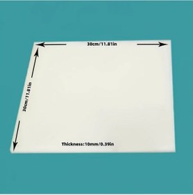 Resim Willowhaven 300x300x10mm 10mm Kalınlık Sarı Polyamid 6 Naylon Levha Yüksek Mukavemet 